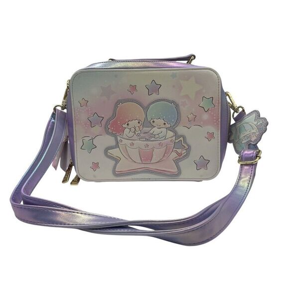 Loungefly Handbags - Loungefly Sanrio Little Twin Stars Carnival Crossbody Bag Kiki & Lala Purple